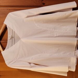Cupio White V-Neck Blouse